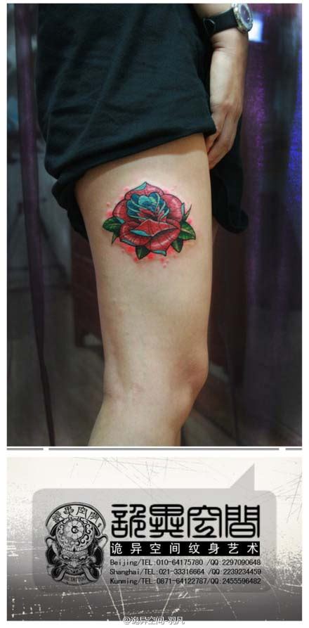 大腿有胎記 玫瑰花象徵